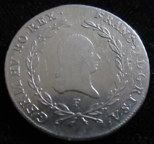 MDS AUSTRIA AUSTRIA IMPERIO 20 CRUCEROS 1796 F "FRANCIA II.", PLATA #A - Imagen 1 de 2