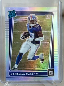 2021 Donruss Rated Rookie Kadarius Toney Silver Prizm Rookie Card, #P-264 Giants - Picture 1 of 2