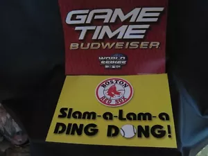 (2 copies) Boston Red Sox Slam-a-Lam-a DING DONG!, Game Time Budweiser World Ser - Picture 1 of 1