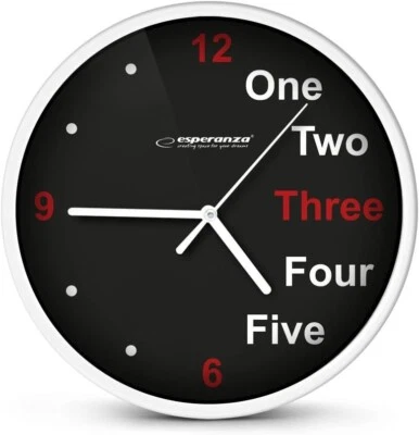 Orologio da parete a muro per cucina casa ARREDAMENTO NERO moderno NUOVO - Immagine 1 di 4