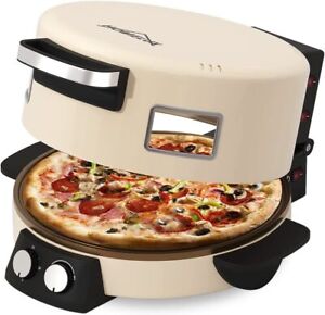 Pizzaofen Homelux Elektrischer Rundofen 2800W 400°C 30-Minuten-Timer 40 cm