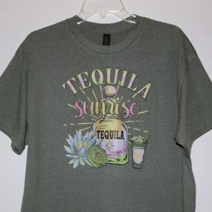 Camiseta Tequilla Sunrise, Gildan, algodón pesado, transferencia DTF, talla grande-tee19 - Imagen 1 de 3
