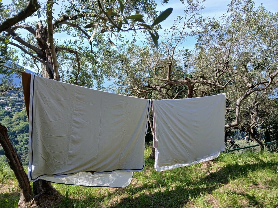 sacchi letto nautici esterno in pile con lenzuola in 100% cotone, chiusura a zip - Immagine 1 di 3