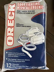 Oreck Compact Canister Pack Of 12 Odor Fighting Bags Hypo-Allergenic CELOC Disp. - Picture 1 of 3