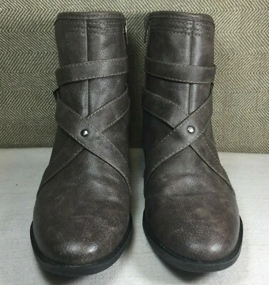 Botas de Tacón Bloque Natural Soul by Naturalizer Gris MOTO Para Mujer Talla 9.5M Nuevas Foto 1 de 4