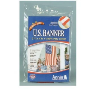 Annin & Co 2-1/2' X 4' Poly-Cotton U.S. American Banner Flag - Picture 1 of 1