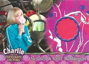 CHARLIE & THE CHOCOLATE FACTORY SCRATCH & SNIFF BUBBLEGUM CARD BT1 - Picture 1 of 2