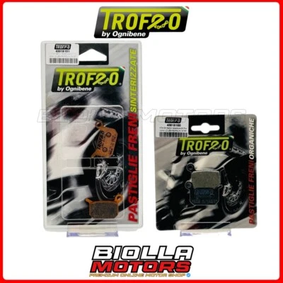 KIT PASTIGLIE FRENO TROFEO POLINI X3 R 50 2004 ANTERIORE + POSTERIORE 43018101+4 - Imagem 1 de 4