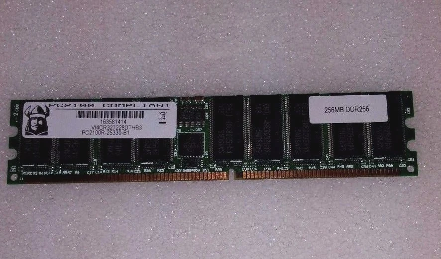 VIKING 256MB RDIMM 1RX72  PC-2100R CACHE MEMORY FOR STORAGE CONTROLLER  - Image 1 of 1