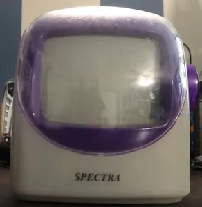 SPECTRA 5" Black & White Portable TV with AM/FM Radio Translucent Purple #a16 - Picture 1 of 9