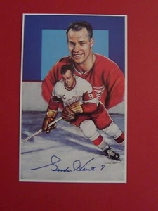 Gordie Howe AUTOGRAPH 3x5 HOF Legends of Hockey #09108 Colour Photo Certified - Picture 1 of 11