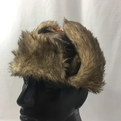 Wrangler Faux Fur Trapper Hat Realtree Camouflage Orange One Size Ear Flaps - Image 1 of 4