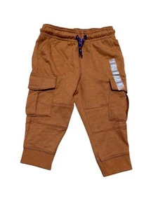 Carter's Baby Boy's Pull-On Knit Cargo Jogger Pants Brown Size 12 Months NWT - Picture 1 of 4