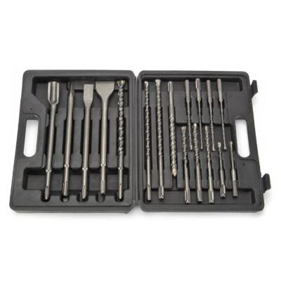 SDS-Plus Bohrer Set 17Stückt mit box SDS-Plus Spitzmeißel SDS-Plus Flachmeißel  - Bild 1 von 4