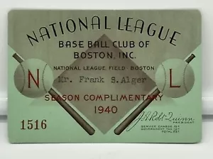 1940 Boston Braves Pass Dizzy Dean Last Win #150/9 IP/1 K/St. Louis Cardinals ⚾️ - Picture 1 of 2