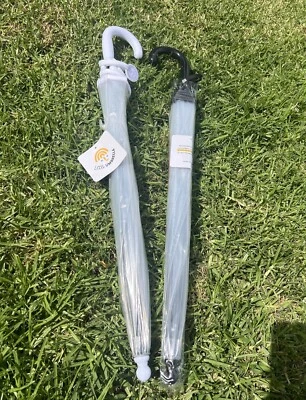 Paquete de 2 paraguas automáticos para niños con cúpula transparente paraguas de burbujas regalo de cumpleaños Foto 1 de 4