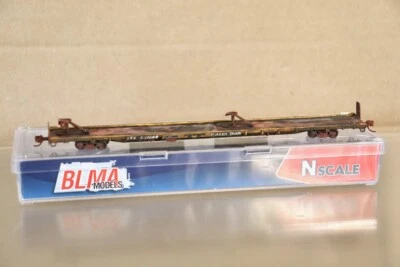 BLMA MODELS 13014 N WEATHERED TTX FLAT CAR TRAILER TRAIN car 601088 nv - Image 1 of 4