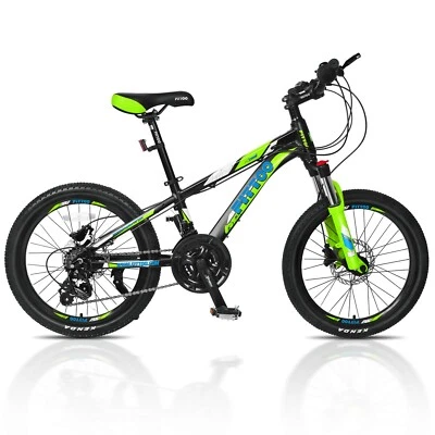 Kids Mountain Bike 20Inch Girl Boy Children Bicycle 18S Shimano Front Suspension - image 1 of 4
