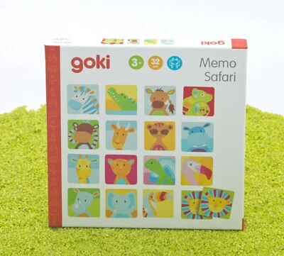 Goki Memory Memo Spiel Safari aus Holz - Bild 1 von 2