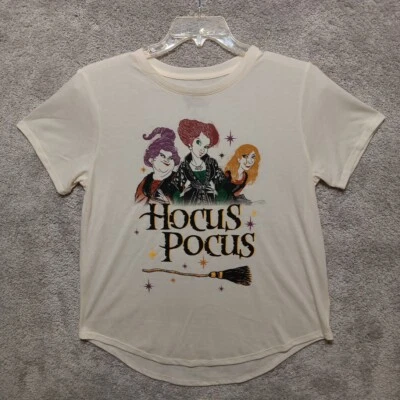 Camiseta Disney Hocus Pocus Niñas Marfil Manga Corta Talla XL 19 Foto 1 de 4