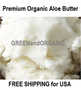 Premium Quality ALOE VERA BUTTER ORGANIC COLD PRESSED RAW PURE 4 OZ / 1/4 Lb - Picture 1 of 2