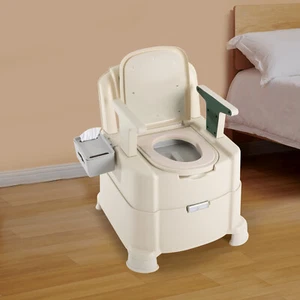 Cómoda de noche portátil silla de inodoro con sensor de luz nocturna para ancianos 200 kg - Imagen 1 de 18