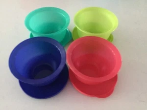 Tupperware Impressions Mini Serving Bowls Set of 4 with Seals 2 1/2 Cup - Picture 1 of 6