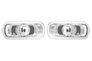Side Indicators Set Clear For Audi A4 00-08 Repeater Pair Left Right - Picture 1 of 12
