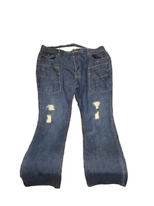 Gun Metal Mens Straight Denim Blue Jeans 44/35 - Picture 1 of 6
