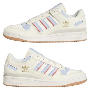 adidas ORIGINALS FORUM LOW TRAINERS SNEAKERS CHALK OFF WHITE RETRO 90S NEW BNWT - Picture 1 of 9