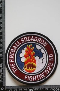 PARCHE BOLA DE FUEGO SQN de la 522a Fuerza Aérea de los Estados Unidos de la USAF - Imagen 1 de 1