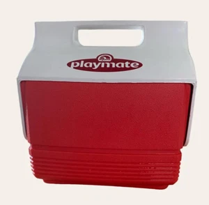 Igloo Playmate 4 Quart Cooler/Lunchbox. Red And White. Vintage - Picture 1 of 6