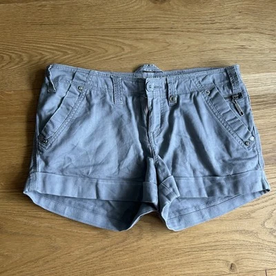 New Look Size 8 Mini Shorts Grey Beige Colour Y2K  Cool - Image 1 of 4