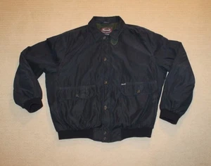 Faconnable Navy Blue Mens Water Repellent Button Front/Zip Jacket Large - Imagen 1 de 6