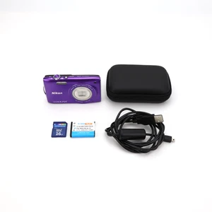 Nikon Coolpix S3300 16MP Digital Camera Purple - Next Day Post - Picture 1 of 9