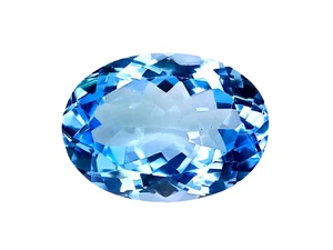 16.27cts sky Blue natural topaz oval shape loose gemstones see video - Picture 1 of 3