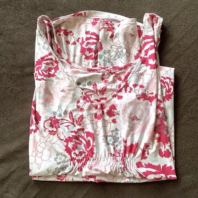 Camisón Alfani Intimates XL Sin Mangas Cuello en V Largo (50”) Floral Busto Calado Foto 1 de 4