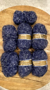 6+ Madejas Patones Hilo Divino Denim Tormenta Voluminoso 142yds 3.5oz Acrílico Mohair Poli - Imagen 1 de 5