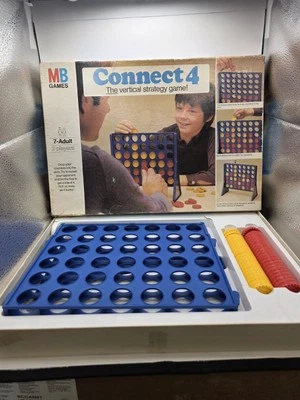 Connect 4 Four Board Game MB Games 1976 Edition Vintage  - Image 1 of 2