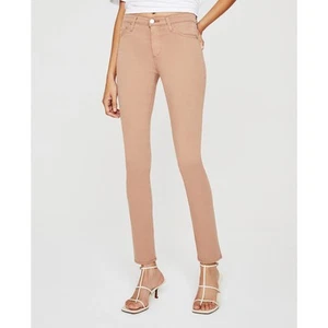 AG Adriano Goldschmied The Prima Mid-Rise Cigarette Tan Pants 28R ~ Casual - Imagen 1 de 17