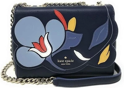 NWT $349 Kate Spade Mini Emelyn Leather Handbag Briar Lane Floral Quilt Applique - Image 1 of 4