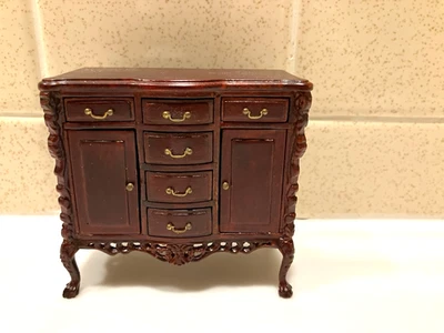 娃娃屋微型BESPAQ餐具柜3 1/8长x1 1/2宽x3小时1:12 — 第 1/4 张图片