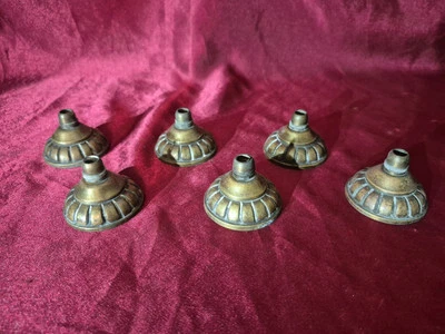 1 cache douilles,bronze,lustre lampe art deco muller,degue,6 Dispos - Photo 1/4