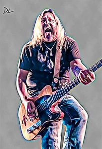 Pete Evick "Rock Icon" Original Pop Art Druck - 13 x 19 Poster - Bild 1 von 1