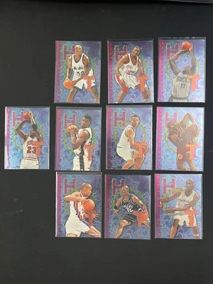 🔥(10) 95-96 Hoops Hot List  Complete Insert Set 1-10 w/ Jordan Shaq HOF - Image 1 of 4
