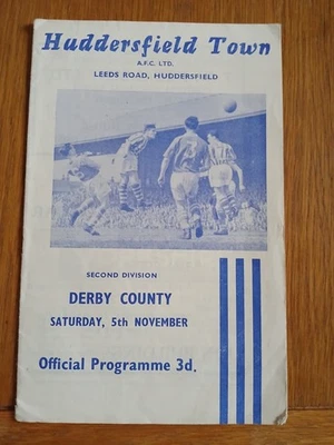 Huddersfield Town v Derby County.  5th November,  1960. Second Division. - Image 1 of 4