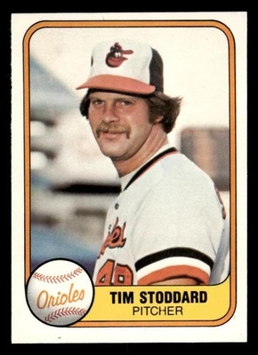 Tim Stoddard 1981 Fleer #176 Baltimore Orioles - Image 1 of 2