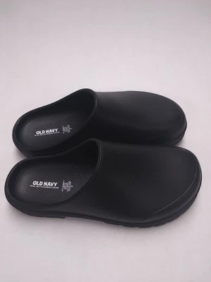 ANTIGUO ZUECOS AZUL MARINO PARA HOMBRE COLOR NEGRO SANDALIAS DESLIZABLES ZAPATOS DIAPOSITIVAS TALLA 10 Foto 1 de 4