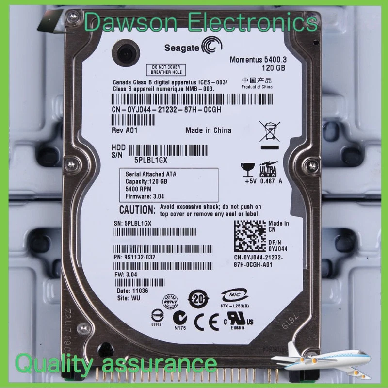 For Seagate ST9120822A Momentus 5400.3 120GB 2.5" IDE HDD 5400 RPM - Image 1 of 1
