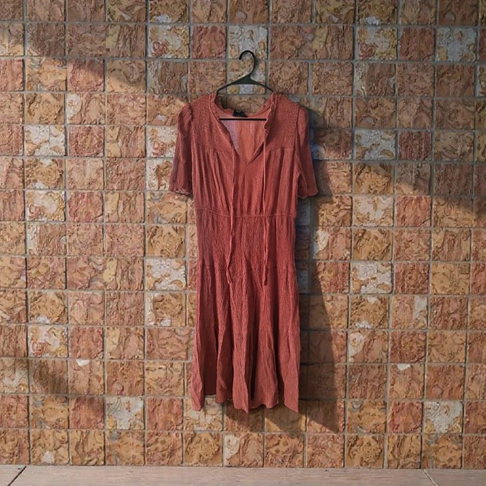 Maxi Vestido Sweet Wanderer Niñas Rojo Ladrillo XL Foto 1 de 1